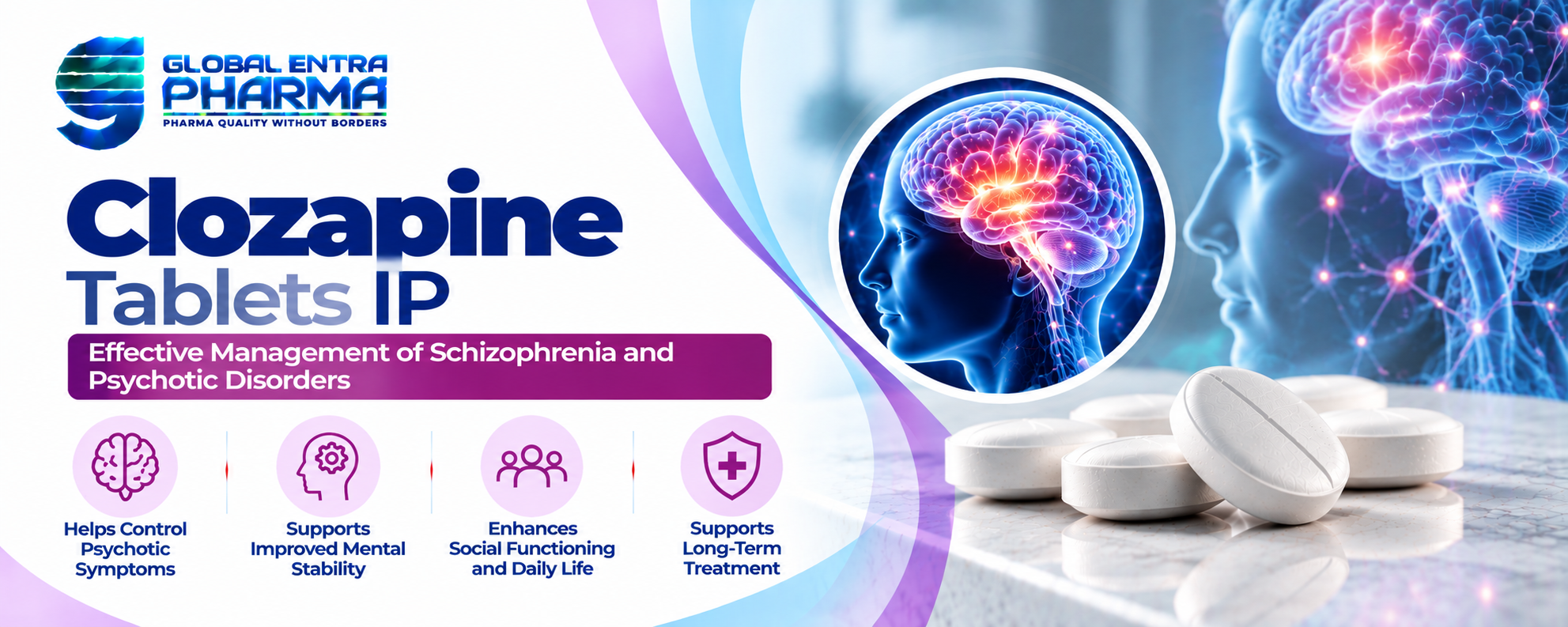 Clozapine Tablets IP 100 mg Manufacturer in India